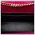Piccola borsa bustina Saint Laurent in pelle di vitello Chevron Monogram rosa - vista 4