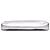 Prada Silver Metallic Saffiano Frame Clutch Silber - Ansicht 3