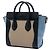 Luggage Céline Borsa Tote Celine Nano Tricolor in pelle beige - vista 2