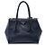 Borsa Prada Blue Glace Calf Twin Pocket Double Handle Blu navy