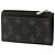 Portafoglio e porta carte Louis Vuitton Black Monogram Eclipse Taigarama Nero - vista 2