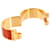 Bracelet Charm Hermès en Or et Rouge Vif Doré  - vue 4
