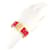 Bracelet Charm Hermès en Or et Rouge Vif Doré  - vue 6