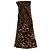 Foulard in seta Louis Vuitton Monogram Leopard marrone Stampa leopardo