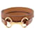 Bracelet Hermès Triple Tour en cuir marron  - vue 1