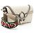Borsa Gucci GG Supreme Web Dionysus E/W piccola con patta Marrone Beige - vista 2
