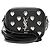 Borsa Blogger in pelle con applicazioni a cuore e monogramma Saint Laurent Nero