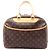 Borsa a Mano Louis Vuitton Monogram Doeville Bowling Vanity Marrone