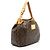 Borsa a tracolla Galliera PM in tela Monogram Louis Vuitton Marrone - vista 2