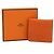 Monedero de piel Epsom Hermès Naranja - vista 6