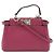 Fendi Micro Peekaboo Lederhandtasche Lila