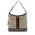 Borsa a tracolla aperta Gucci GG Supreme Ophidia Marrone Beige