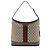 Borsa a tracolla aperta Gucci GG Supreme Ophidia Marrone Beige - vista 3
