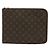 Monogram Poche Document Clutch Louis Vuitton Braun