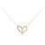 Autre Marque AHKAH Fil rouge Heart Midi Half Au750 Diamond Necklace