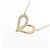 Autre Marque AHKAH Fil rouge Heart Midi Half Au750 Diamond Necklace - vista 3
