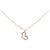 Autre Marque Collana in oro rosa K10 e zircone cubico