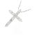 Autre Marque Collana a Croce con Diamanti Pt900 Pt850 Argento - vista 3