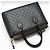 Gucci Borsa a tracolla nera con logo GG in tonalità oro Nero - vista 3