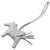 Hermès Hermes Rodeo Pegasus PM Gris Pantin Charm Accessorio Marrone