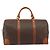 Céline Celine Vintage Duffle in tela e pelle Marrone - vista 2