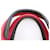 Prada Triangle Logo 2-Way Handtasche Schwarz Rot - Ansicht 5