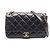 Borsa a tracolla in pelle matelassé Chanel Nero