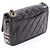 Borsa a tracolla in pelle matelassé Chanel Nero - vista 2