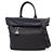 Prada TESSUTO DOUBLE Reversible Tote Bag Schwarz Marineblau