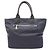 Prada TESSUTO DOUBLE Reversible Tote Bag Schwarz Marineblau - Ansicht 6