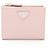 Prada Saffiano Triang Bi-Fold Wallet Pink