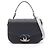 Borsa a tracolla Chanel Matelassé Half Coco Nero
