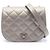 Borsa a Spalla Chanel Matelassé Round Flap Small Marrone