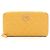 Chanel Matelassé Long Wallet Gelb