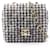 Borsa a Spalla Chanel Matelassé Houndstooth Nero Bianco
