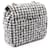 Borsa a Spalla Chanel Matelassé Houndstooth Nero Bianco - vista 2