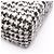 Borsa a Spalla Chanel Matelassé Houndstooth Nero Bianco - vista 7