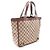 Borsa Tote Abbey GG Canvas Gucci Marrone Beige - vista 2