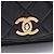 Borsa a tracolla Chanel Matelassé in agnello nero - vista 8