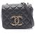 Borsa a tracolla Chanel Matelassé in pelle di agnello nera Nero