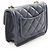 Bolso de hombro Chanel Matelassé en piel de cordero azul marino - vista 2