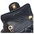 Bolso de hombro Chanel Matelassé en piel de cordero azul marino - vista 8