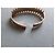 Hipanema Bracciale a cerchio in metallo dorato e turchese D'oro - vista 5