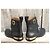 Botines Chloé de cuero negro con hebillas doradas - vista 4
