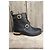 Botines Chloé de cuero negro con hebillas doradas - vista 8