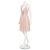 Vestido de seda con adornos Jenny Packham Rosa - vista 2