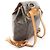 Louis Vuitton Montsouris MM Rucksack/Handtasche Braun - Ansicht 2