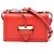 Bolso de hombro de cuero rojo Loewe Barcelona