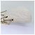 Chanel Vintage Zip Chain Matelassé Caviar Medium Bianco - vista 3