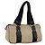 SAINT LAURENT Borsa a mano Canvas Beige Silver Auth bs36099A Argento